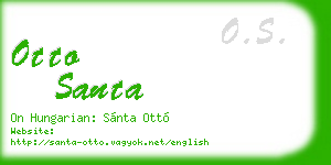 otto santa business card